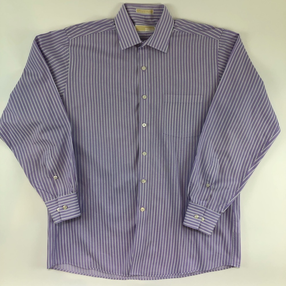 Michael Kors Mens Button Long Sleeve 16 Shirt